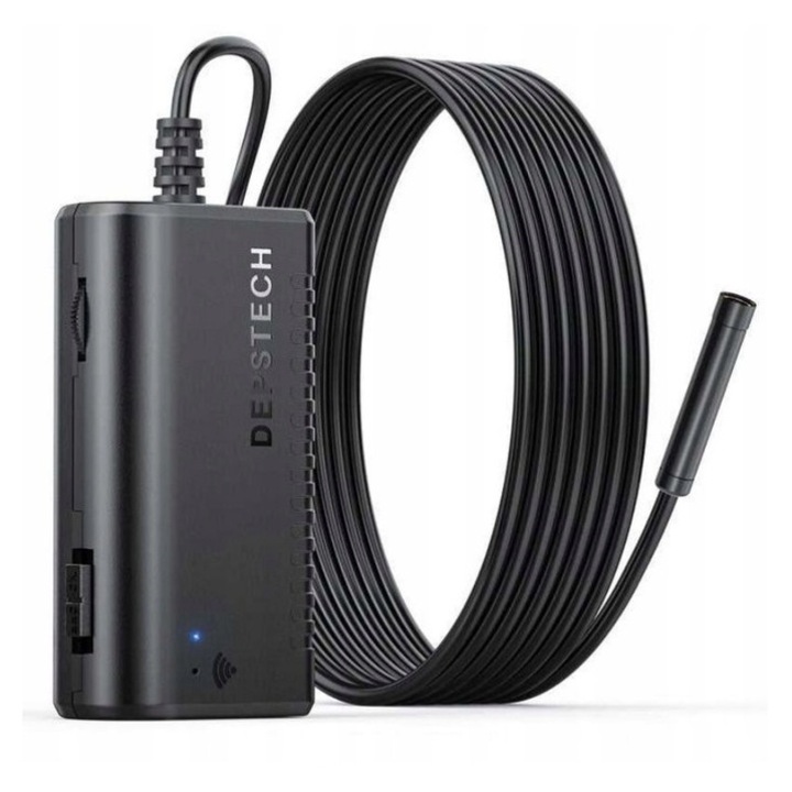 WiFi ендоскопска камера DEPSTECH WF010, 2.0 MP, IP67, 3.5м, черна