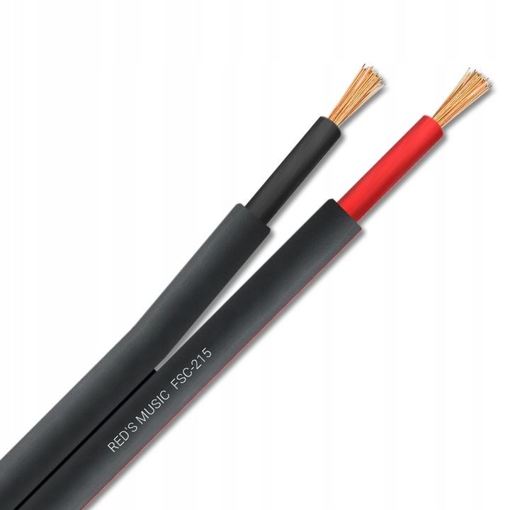 HiFi audio kábelek Red's music 4 m 13AWG aranyozott banándugókkal, 2 darabos készlet
