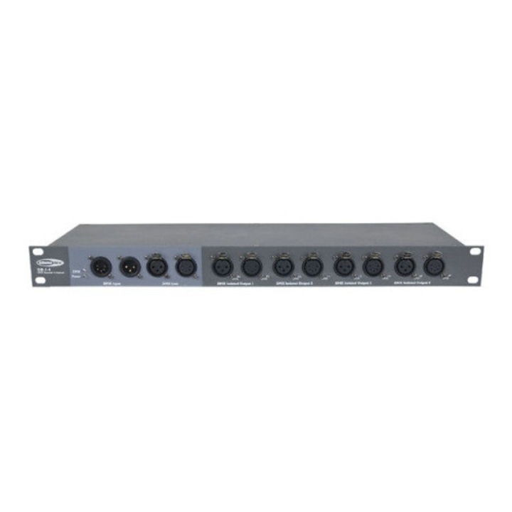 Сплитер DMX 4 канала Showtec DB-1-4, 3&5P XLR, 483x134x46mm, 2,6кг