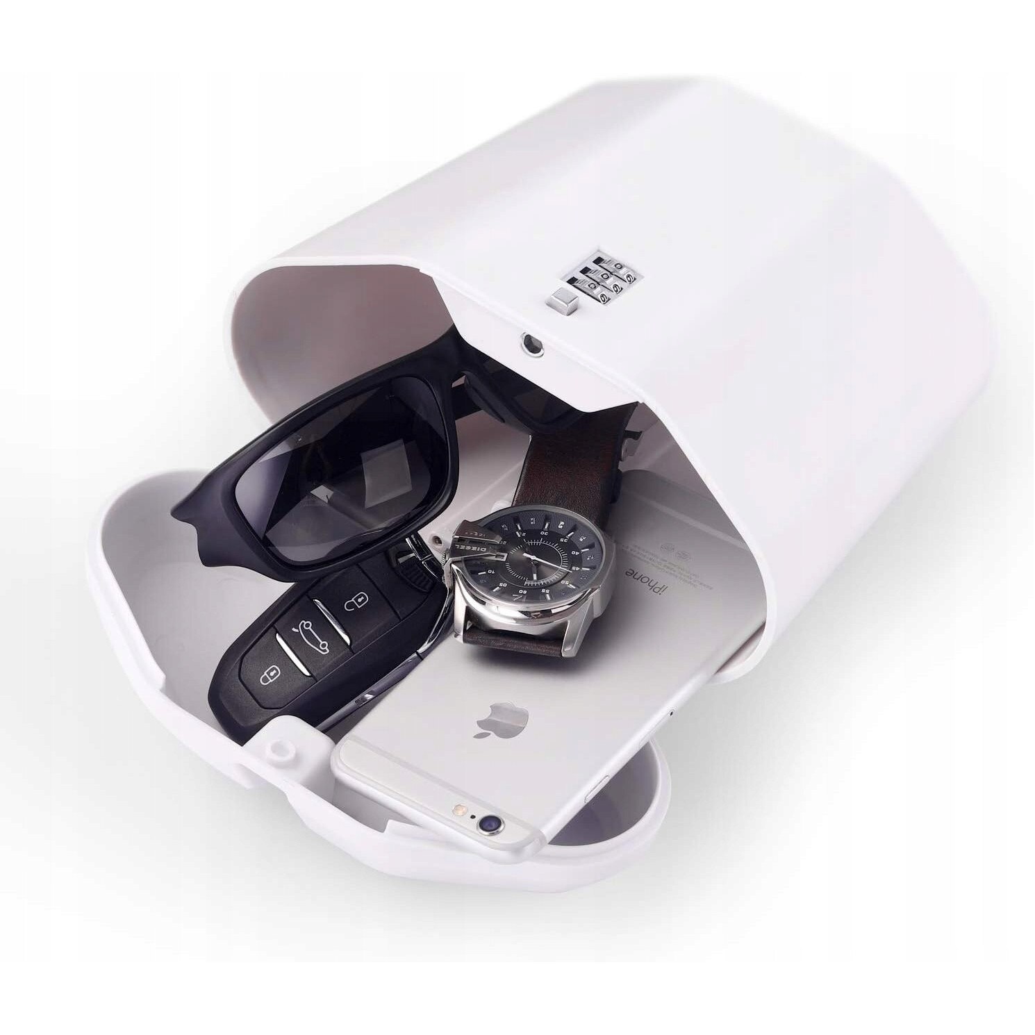 Seif portabil cu cod, waterproof, 19x18x10cm, 1,5l - eMAG.ro