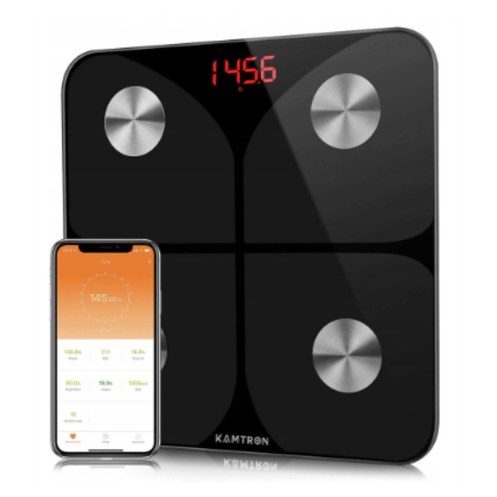 Дигитален кантар Kamtron CS20M , Черен