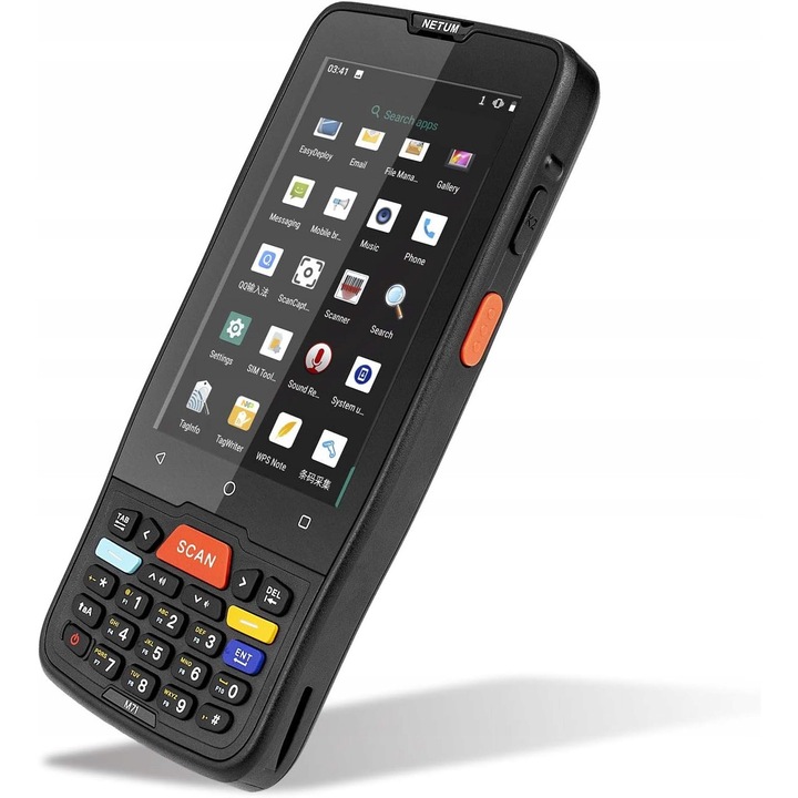 Computer mobil Netum Q700, PDA cu scanner coduri de bare, 5,5 inch, 3GB RAM, 32GB ROM, IP67, 1,5T x 7,5B x 15,5H cm
