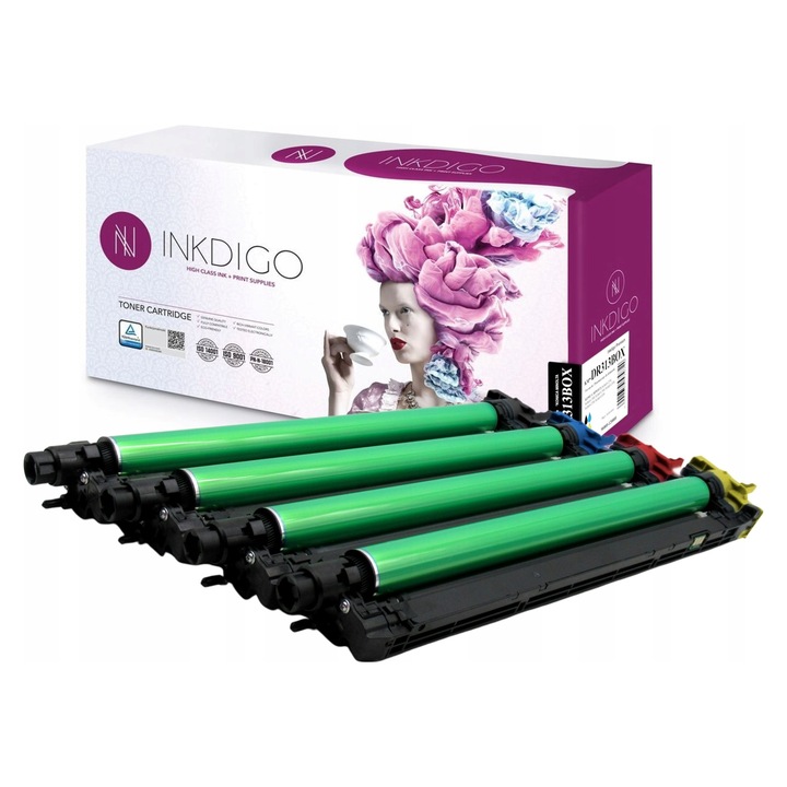 Комплект 4x INKDIGO модул за принтер Minolta KM-DR313BOX, черен и многоцветен, 120000 страници черно, 90000 страници цветно
