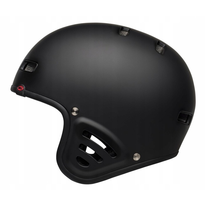 Каска за BMX Bell Racket, матово черна, M (55-59 см), 10 вентилационни отвора, защита за уши