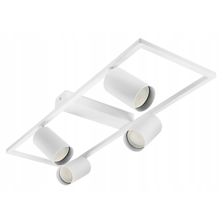 Mennyezeti spotlámpa 4xGU10 LED, Luxolar, fehér, 60x20cm