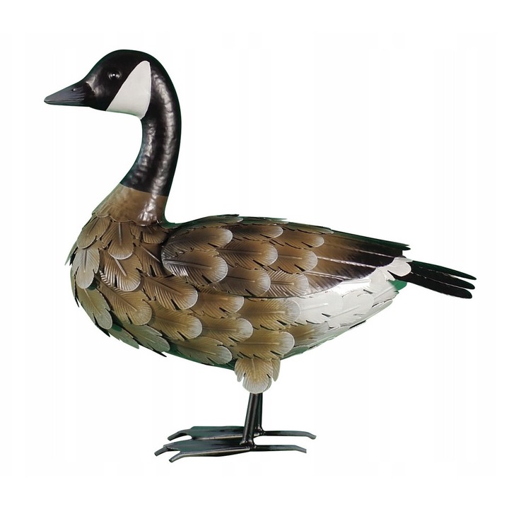 Figura decorativa din metal, Nortene, rata, 16x38x36cm