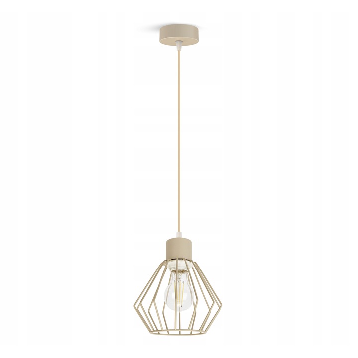 Lusta suspendata Luxolar, moderna, bej, stil loft, E27