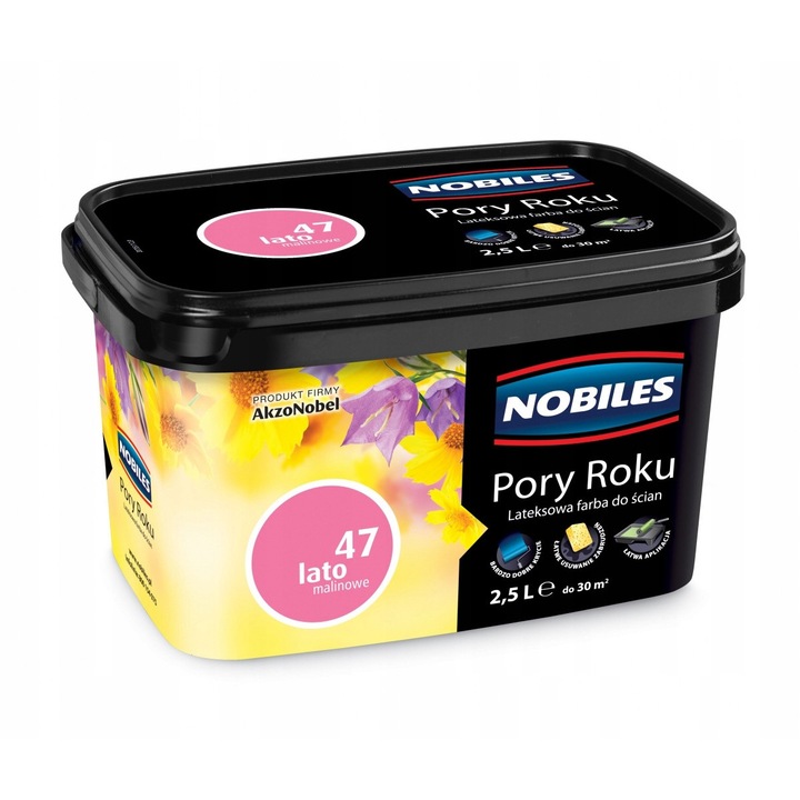 Pory Roku latex festék, Nobiles, Lato Malinowe, matt, 2.5L