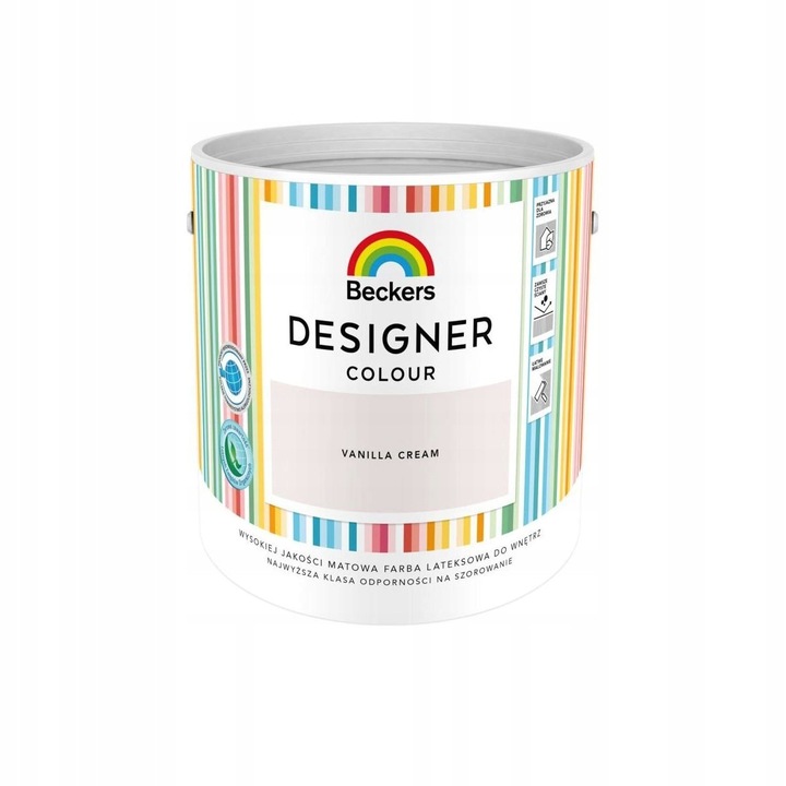 Beckers Designer Colour mosható falfesték, matt, Vanilla Cream, 2.5L