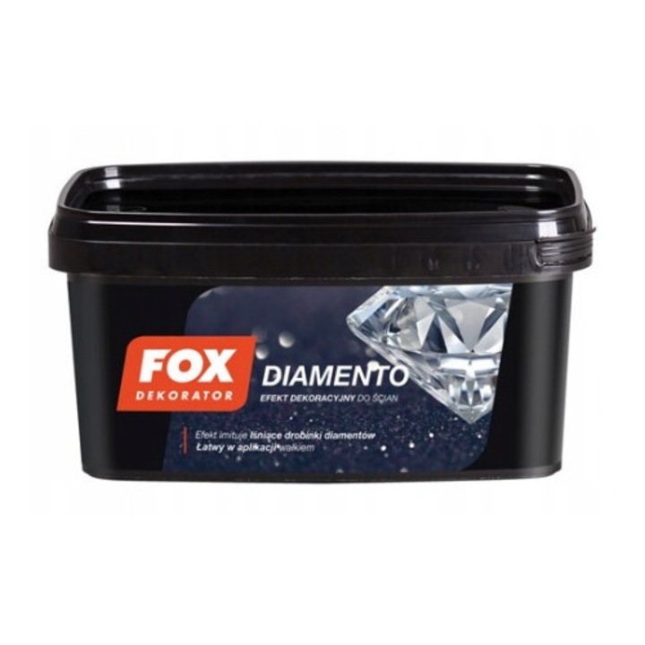 Vopsea decorativa Diamento Efect Gold 1L, FOX, pentru interior, rezistenta la spalare, uscare rapida