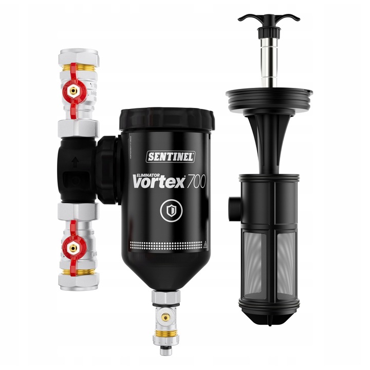 Магнитен филтър за централно отопление Vortex 700, 1", 800 микрона, 28 мм