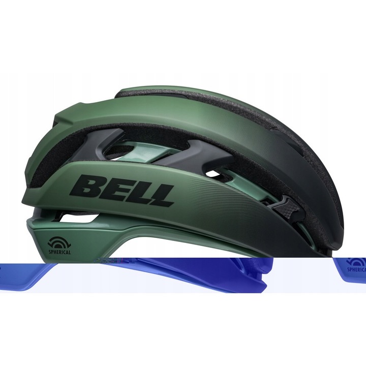 Bell XR Spherical MIPS kerékpáros sisak, matt zöld, M-es méret, 18 szellőzőnyílás