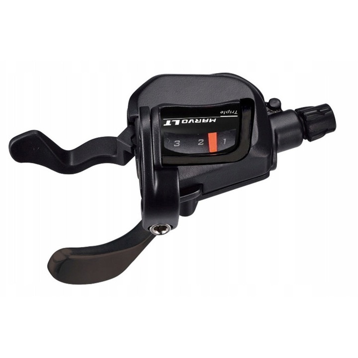 Maneta schimbator Microshift, Lewa, 3 viteze, Xpress, aluminiu, 136g