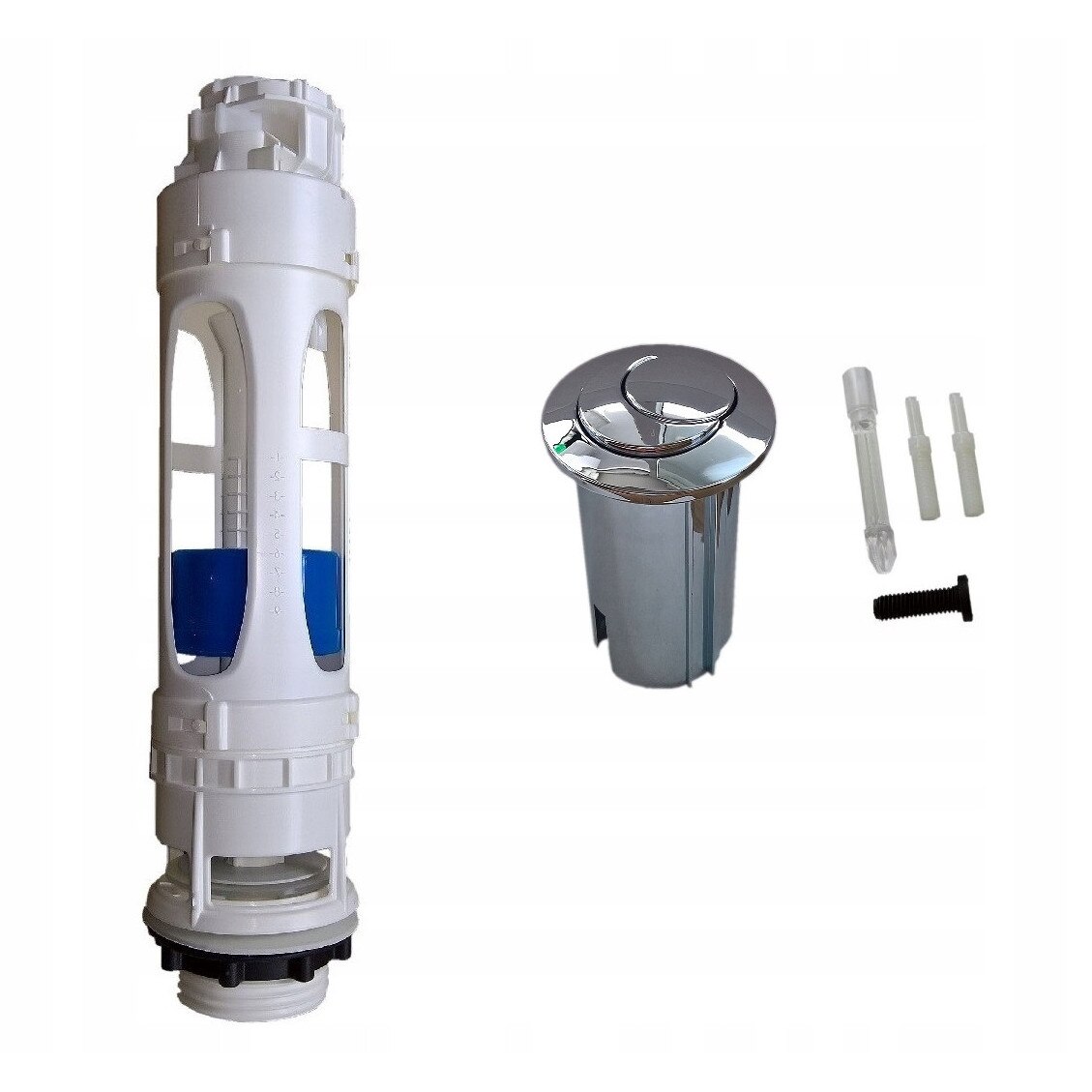 Mecanism spustowy WC 3/6L cu buton Roca, dimensiuni 80x59x355mm, set ...