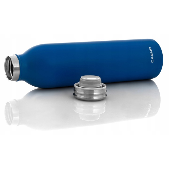 Termos CASNO 600 ml, inox, rezistent la coroziune, inchidere etansa, 26x6.5cm, set 2 bucati