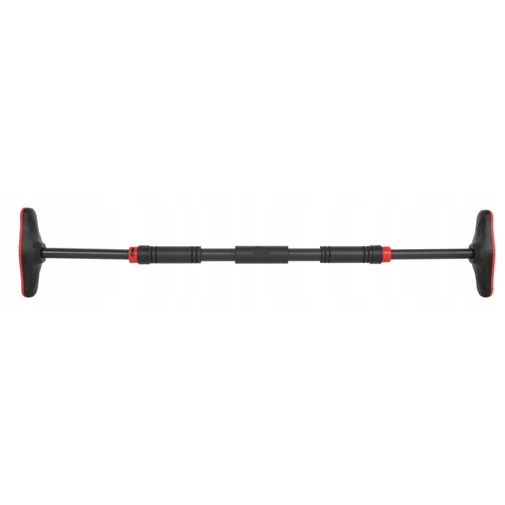 Bara de tractiune Majestic Sport GYMrod 65-100 cm, reglabila, neagra, cu suport anti-alunecare, set complet