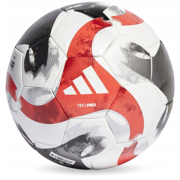Футболна топка Adidas Tiro PRO, 100% полиуретан, размер 5, тегло 430гр, с включена помпа