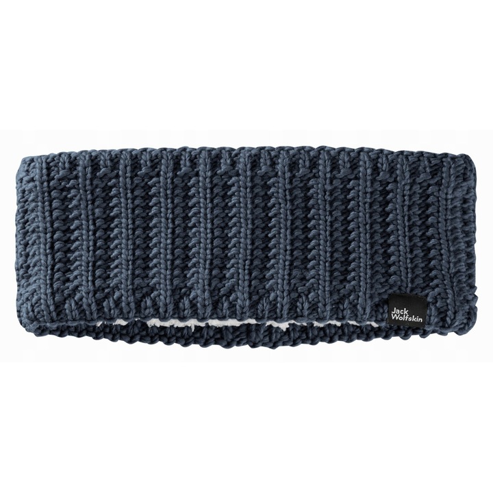 Лента за глава Jack Wolfskin Highloft Knit, тъмносиня, размер S, топъл материал с подплата от шерпа