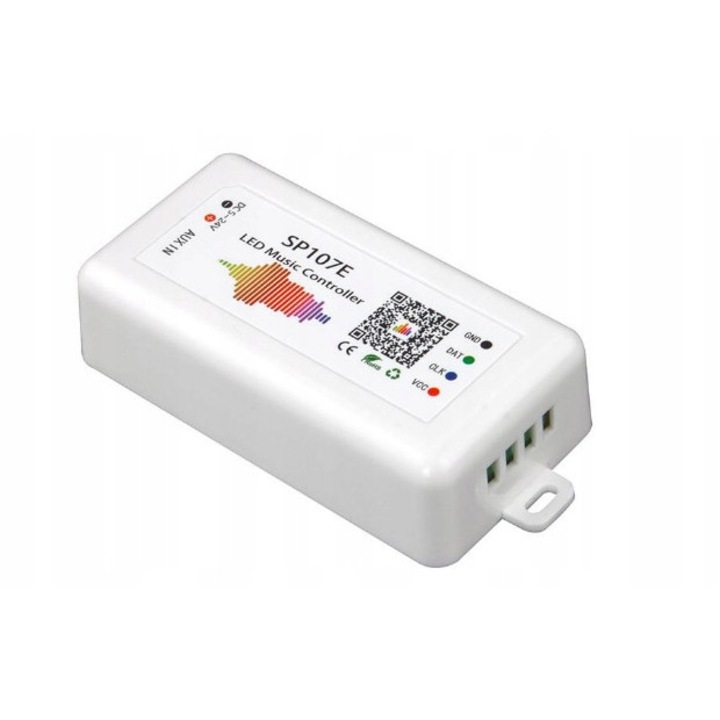 Контролер RGB Bluetooth SP107E, 960 пиксела, 5V-24V DC, 85x45x22mm