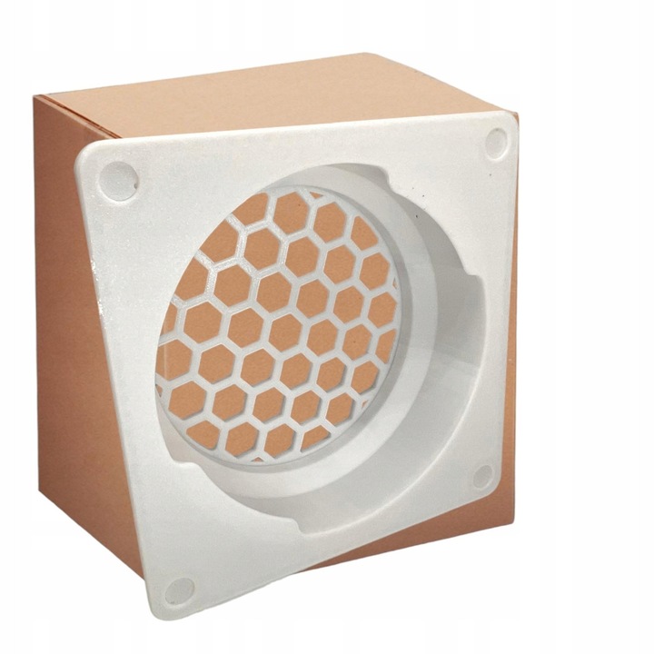 Set instalare Delospro pentru evacuare aer, 15cm, alb, cu plasa