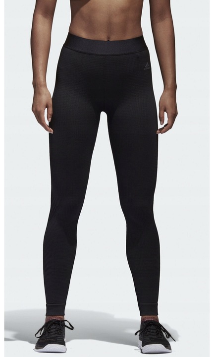 Colanti sportivi, adidas, lungi, pentru antrenament, femei, negru, material elastic, XS INTL
