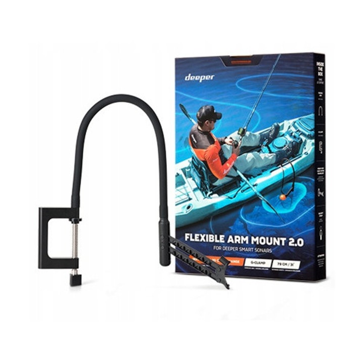 Set suport flexibil Deeper Arm Mount 2.0, design adaptabil, prindere G-Clamp, lungime 79cm