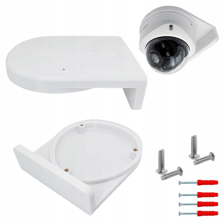 Suport de perete pentru camera Delospro RLC-843A P437, alb, realizat prin imprimare 3D, material PET-G reciclabil