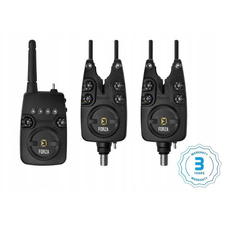 Set semnalizatoare Delphin Forza, 4+1, rezistent la apa, 7 culori LED, 160m raza de actiune