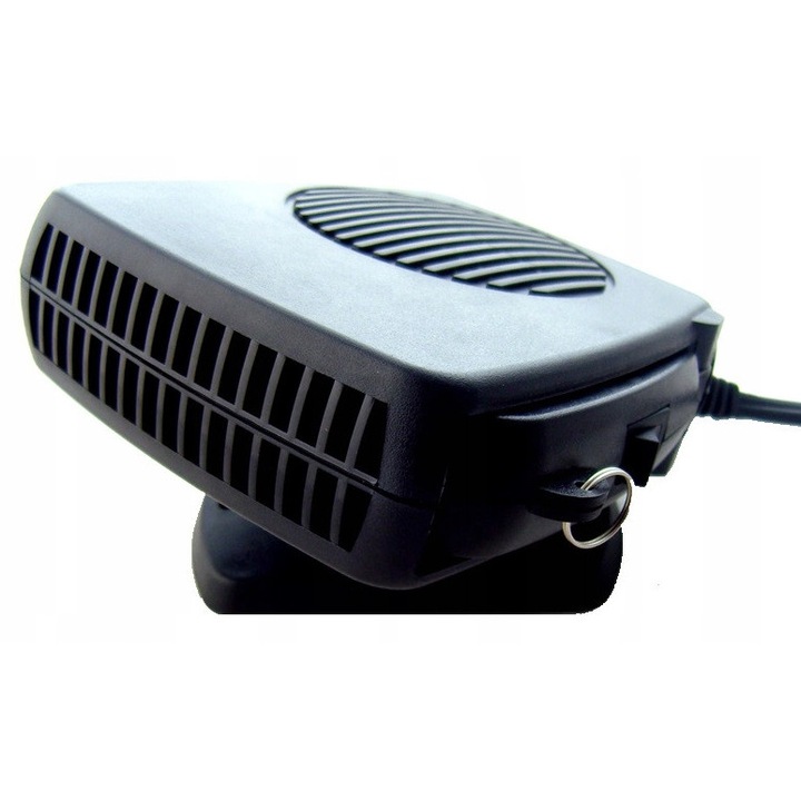 Вентилаторна печка 12V 150W, с вентилатор, черна, пълен комплект