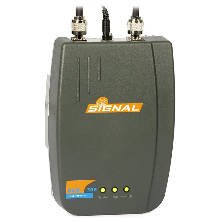 Усилвател GSM SIGNAL GSM-305, покритие 300m2, 880-915/925-960 MHz, размери 218x155x65mm