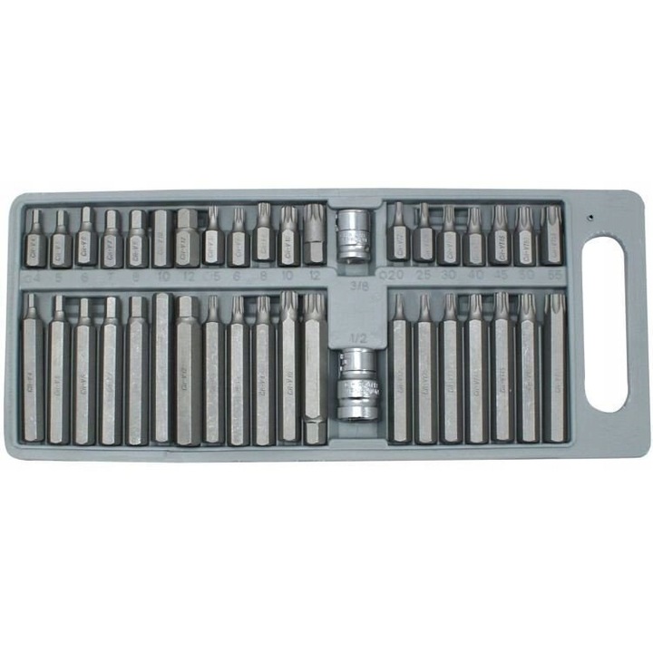 Imbus és torx kulcskészlet, Beast, 30x75mm, 38 darab, króm-vanádium