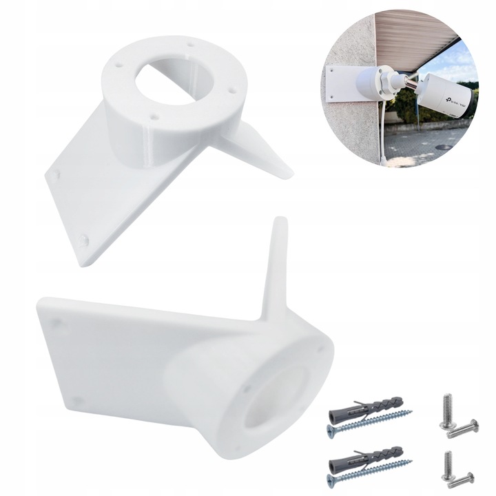 Suport Delospro pentru camera TP-LINK VIGI C355, alb, set cu dybli
