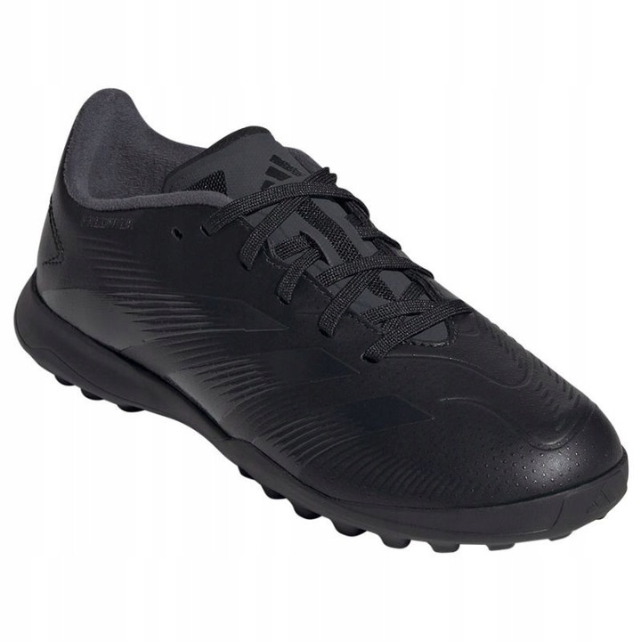 Ghete fotbal copii, adidas Predator League L TF Jr, negru, material sintetic, cu sireturi, 33.5 EU