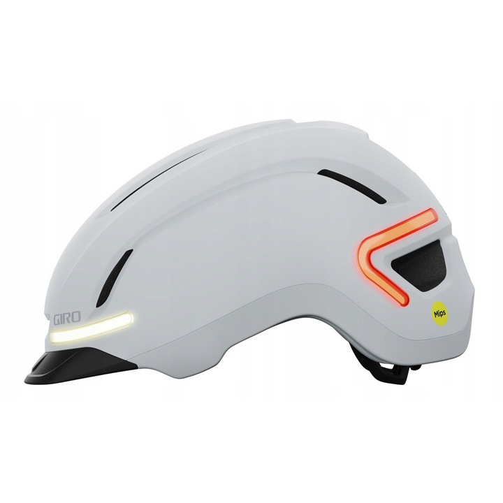 Giro Ethos MIPS városi sisak integrált LED-del, fehér, M (55-59 cm)