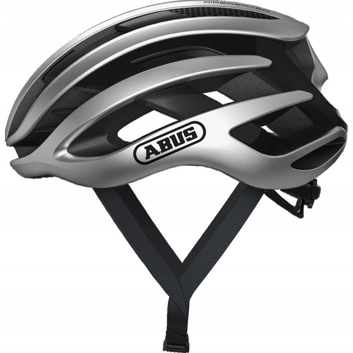 ABUS AirBreaker kerékpáros sisak, ezüst, S méret, 51-55 cm, 200 g