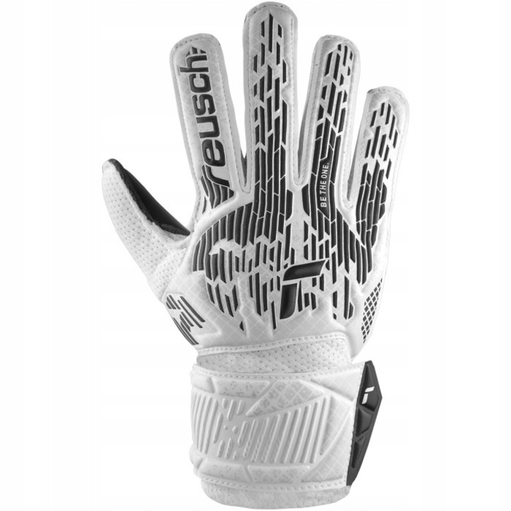 Reusch Attrakt Solid Junior sportkesztyű, fehér/fekete, 7-es méret
