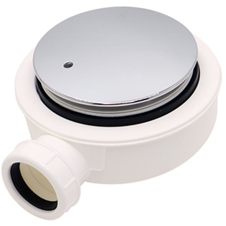 Sifon pentru cada, 90mm, diametru 40mm, debit 52l/min, inaltime minima instalare 57mm