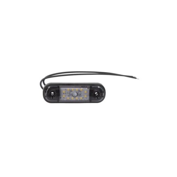 Lampa gabarit ovală WAS, alb/afumat, 24, 2mm x 83, 8mm x 10, 4mm, LED