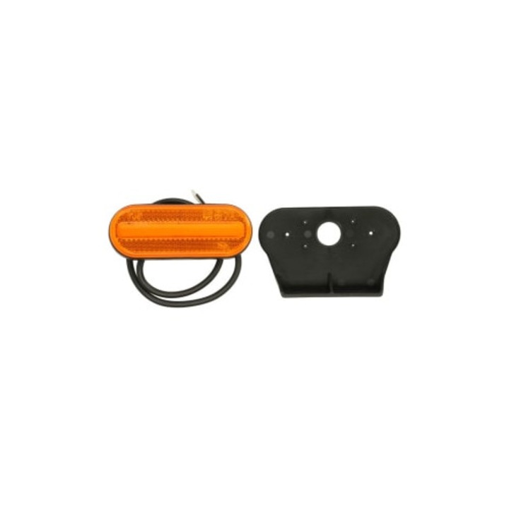 Lampa gabarit TRUCKLIGHT ovală LED portocalie 45, 9x119, 6x20, 5mm, cablu 500mm