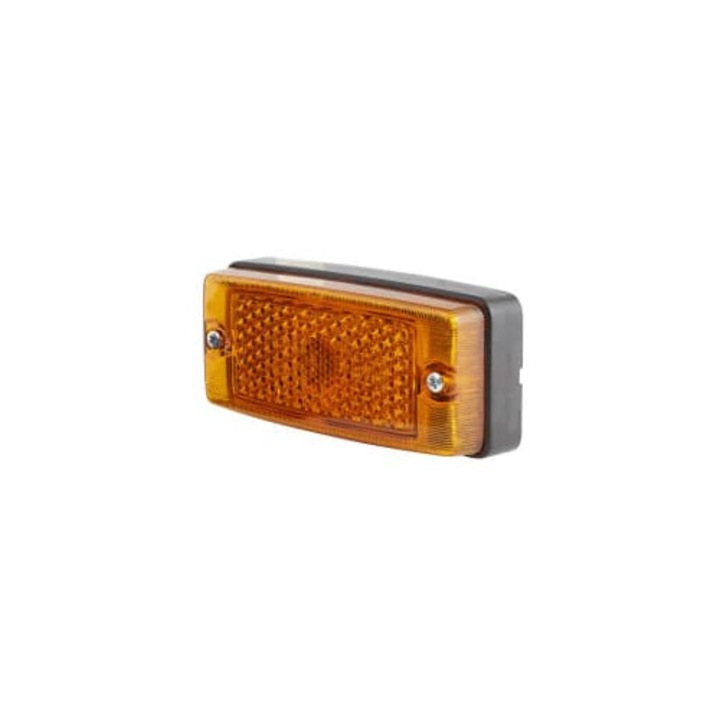 Lampa gabarit Hella Halogen/R5W, 43x124x62mm, montare verticală, 12/24V