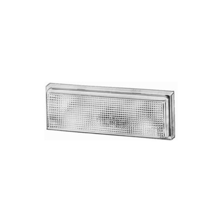 Lampa Hella de iluminat interior 12/24V, gri/transparent, 205x35x70mm