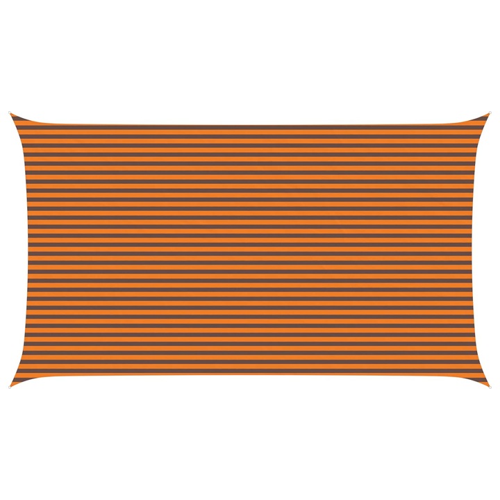 Umbrelă gradină vidaXL, portocalie și maro, 7x4m, 100% poliester oxford, rezistentă la UV și apă