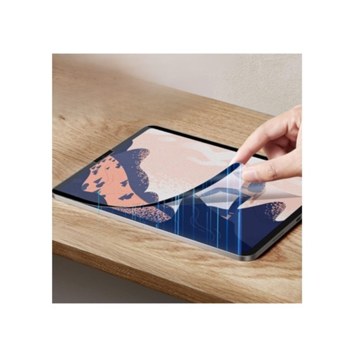 Tabletta védőfólia, mágneses szélű fólia, 9.7 inch, iPad 6th Gen-hez, szett