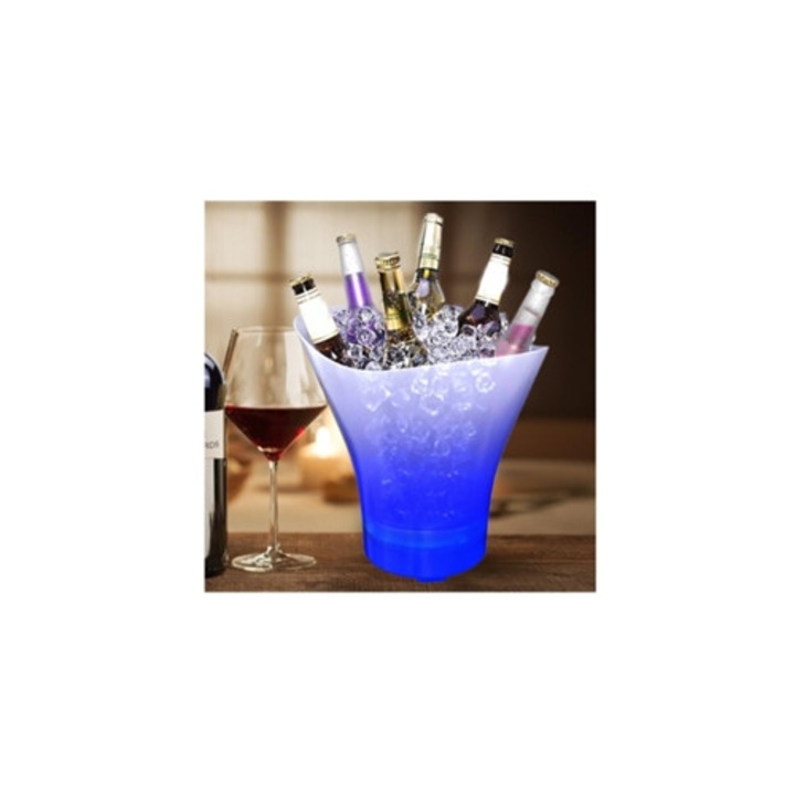 Cub LED pentru sticle, multicolor, 3x3x3cm