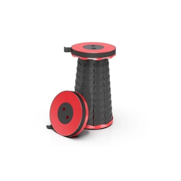 Scaun portabil retractabil, multicolor, dimensiuni compacte
