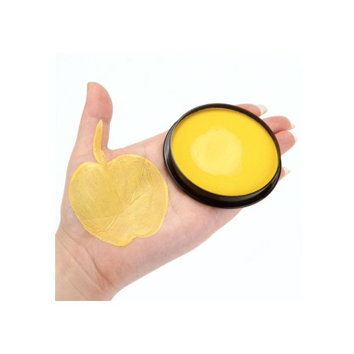 Arcfesték és testfesték, sárga, 30ml, vízbázisú festékkészlet, nem mérgező, hipoallergén