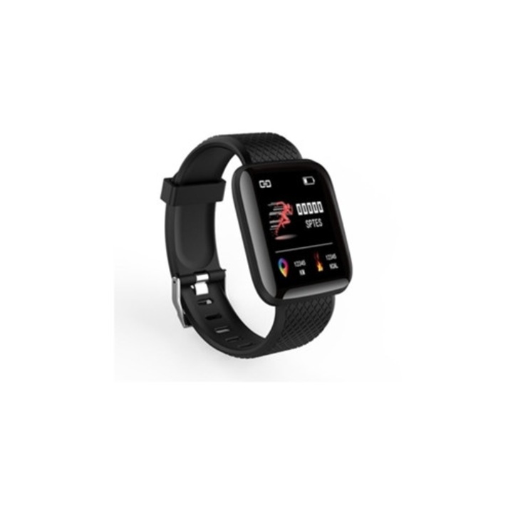 Brățară fitness compatibilă cu Garmin Forerunner 220/230/235/620/630/735XT, neagră, silicon, rezistentă la apă, set cu unelte de instalare