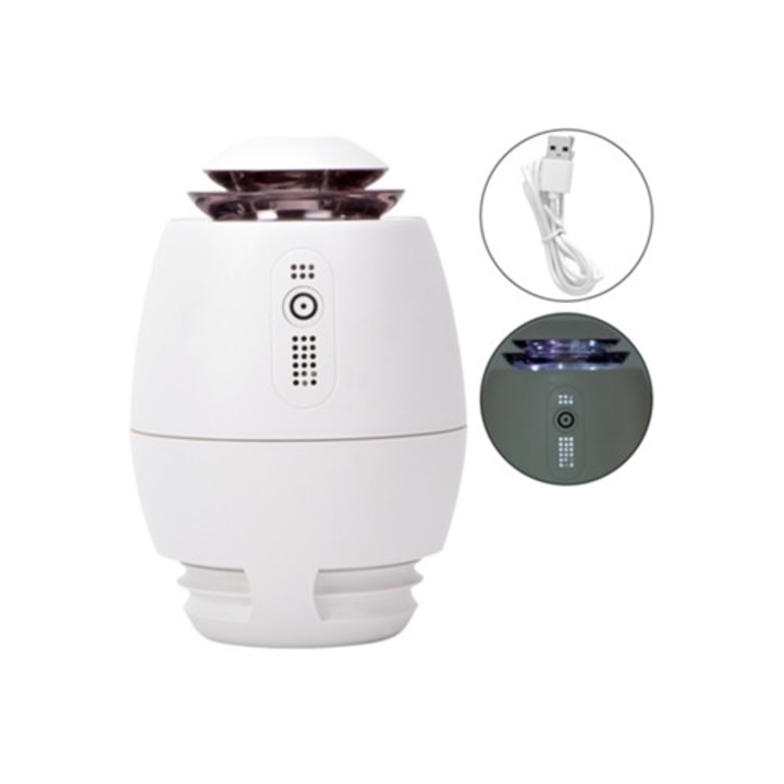 Umidificator ultrasonico USB 300 ml, minipurificator de aer, pentru birou si masina