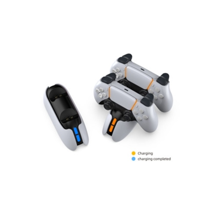 Statie de incarcare pentru controller PS5, incarcare rapida, indicator LED