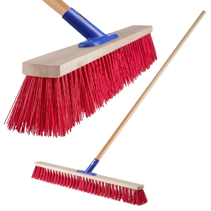 Matura stradala, matura de impins cu coada, latime 80 cm, peri din nylon, coada 160 cm